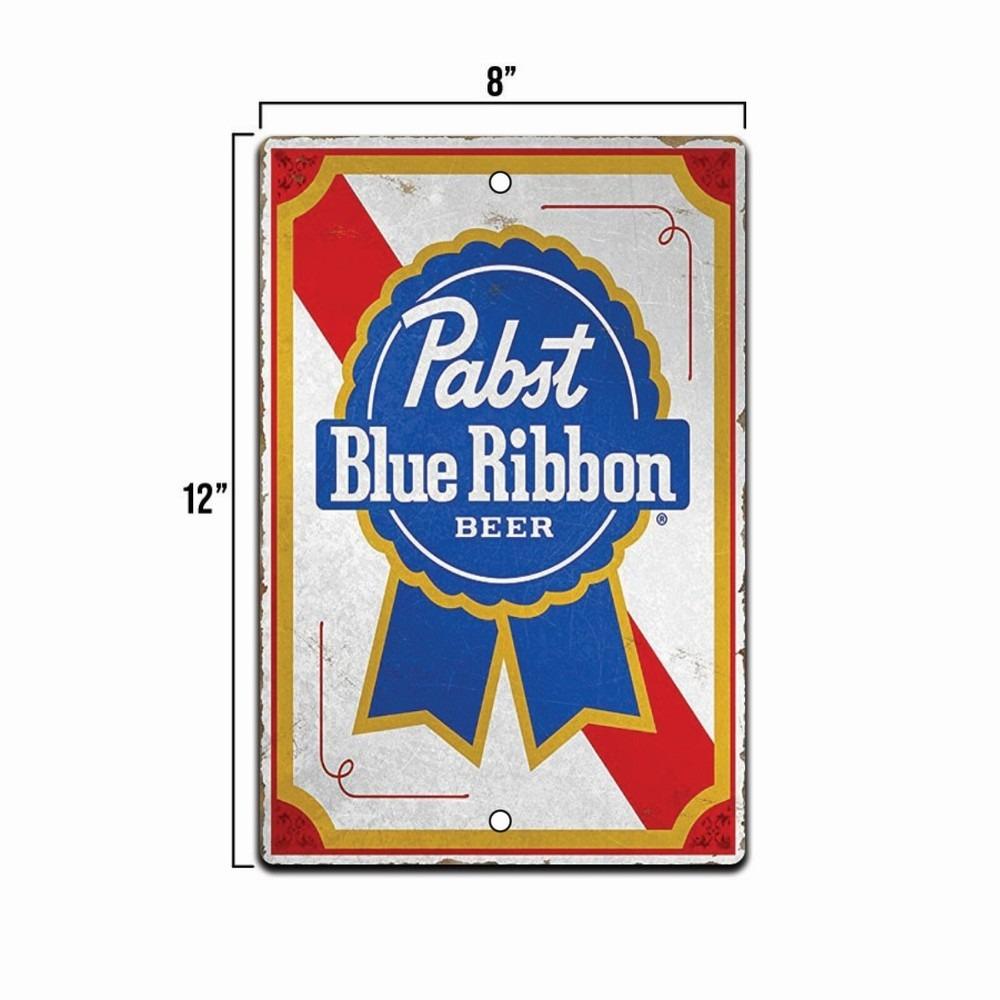 МЕТАЛЛИЧЕСКАЯ ТАБЛИЧКА Pabst Blue Ribbon Старое Пиво Металлическое Искусство Магазин Паб Пивной Магазин Бар Паб