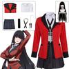 Kakegurui Jabami Yumeko Косплэй костюм на Хэллоуин Саяка аниме школьница плиссированная юбка униформа полный комплект