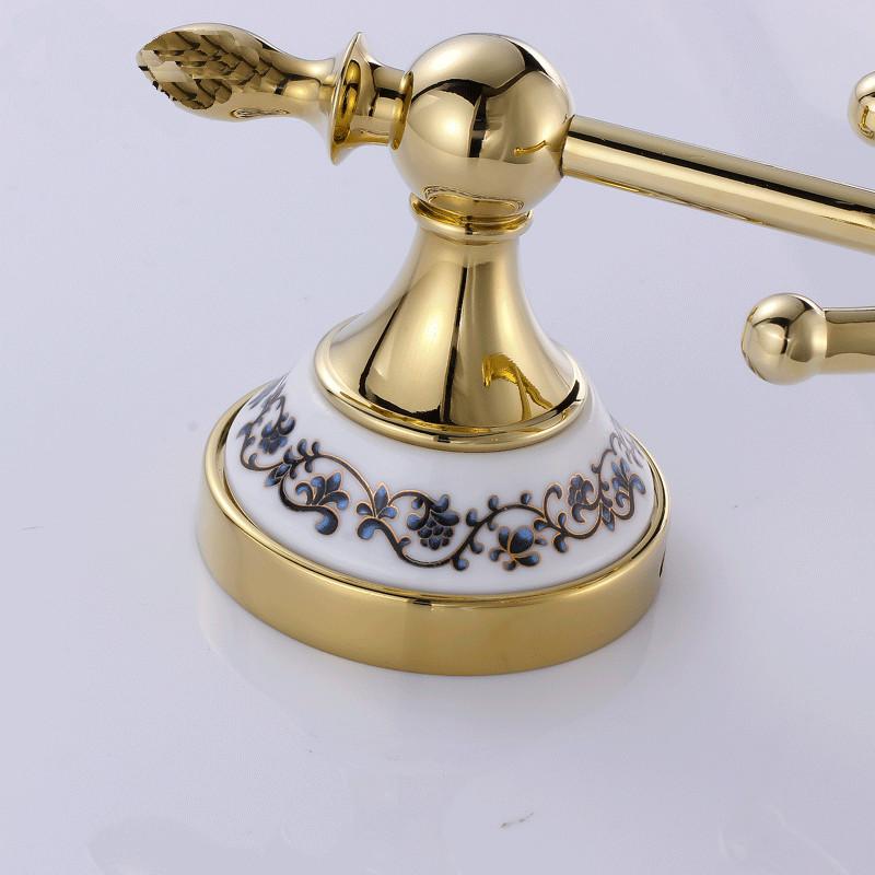 Металлические хромированные серебристые крючки для халатов, вешалки для одежды и полотенец, крючки для пальто, настенные крючки, керамические аксессуары для ванной комнаты, держатель для полотенец ST-66701