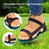 Lawn Aerator Shoes Aerating Spike Sandals with Hook And Loop Straps Heavy Duty Spiked Aerator Shoes for Yard Patio Garden Aeration