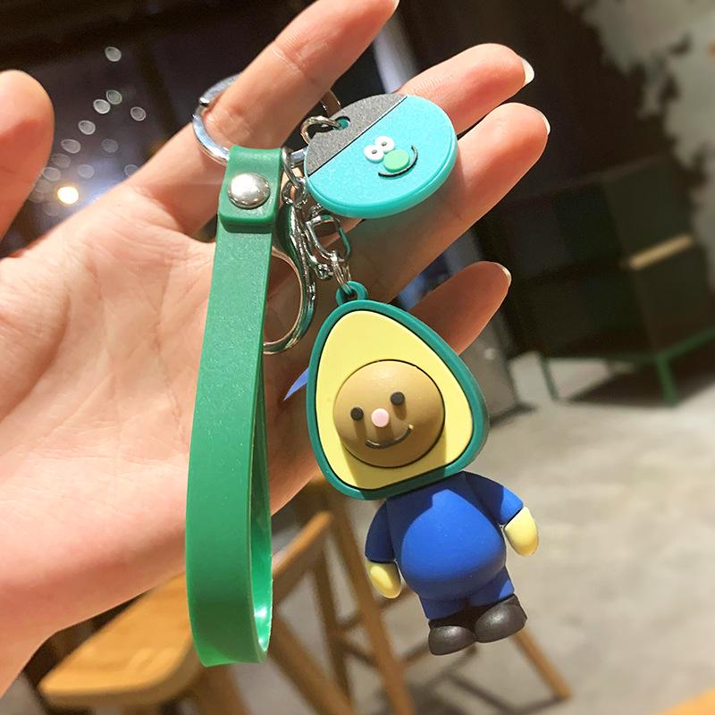 Плюшевый брелок-подвеска Пикачу Авокадо для детских сумок и ключей от машины