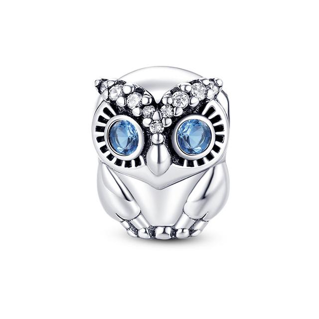 Стерлингового серебра 925 пробы, сердце, лапа животного, прозрачная снежинка, сверкающая корона, подвеска в виде тыквы, подходит для оригинального модного браслета