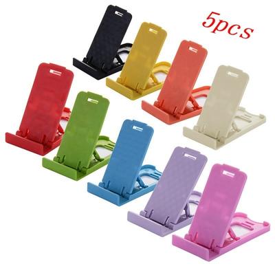 5 шт./компл., универсальный складной столик, поддержка мобильного телефона, пластиковый держатель, настольная подставка для вашего телефона, держатель для смартфона и планшета, держатель для телефона