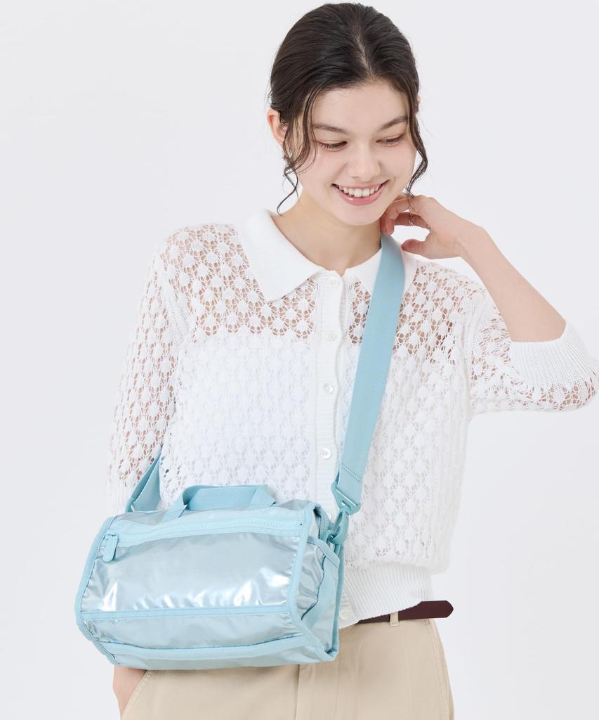Сумка через плечо MINI DUFFEL CROSSBODY 1594 Аквамариновый блеск [LeSportsac] [Официальная] / /