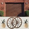 Western Cowboy Party Decorations Vintage Rustic Wagon Wheel Wood Cartwheel Decor for Bar Garage Indoor Outdoor