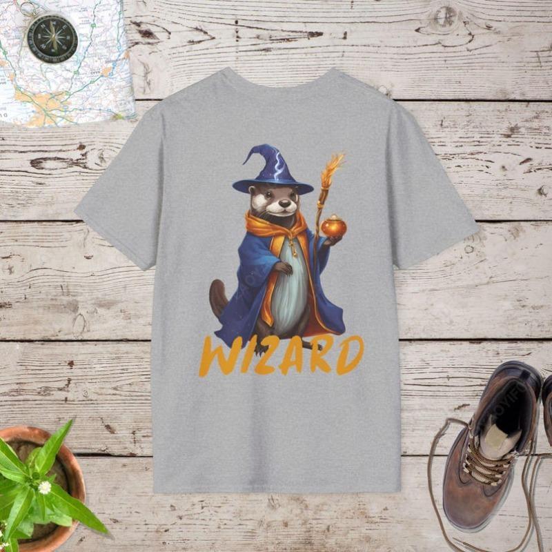Bank Beaver Wizard DnD Funny RPG D20 Dice Clothing Men Women Creative Nostalgia Tees Cotton All Match Classics Unisex Boy Tshirt