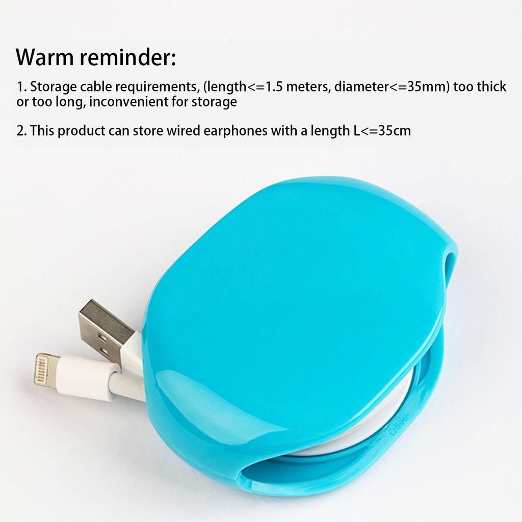 Автоматическая втягивающаяся катушка используется для зарядных устройств, кабелей для передачи данных и проводных наушников.