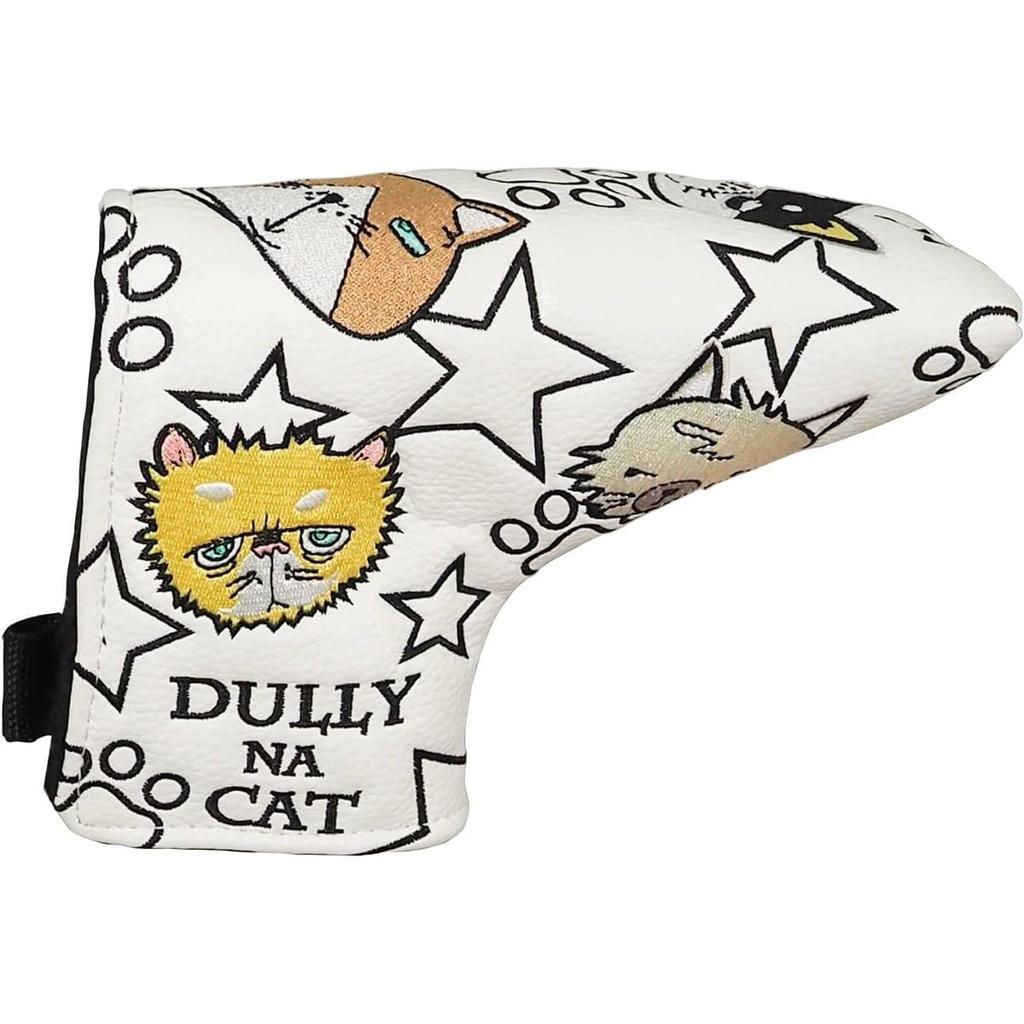 DULLY NA USA Dully Na Cat CAT Putter Cover for Pin Type White DN-PC02 Putter,