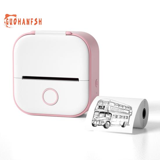 Мини-карманный принтер, быстрый беспроводной портативный термопринтер для наклеек, этикеток, альбомов, печать без чернил