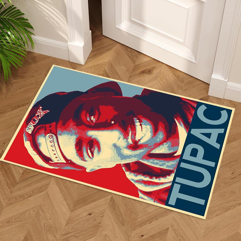 2pac Floor Mat Suitable for Playrooms Entryway Dining Room Balcony Anti-slip Rug Anime Office Decor Perfect Gift for Friends & Family