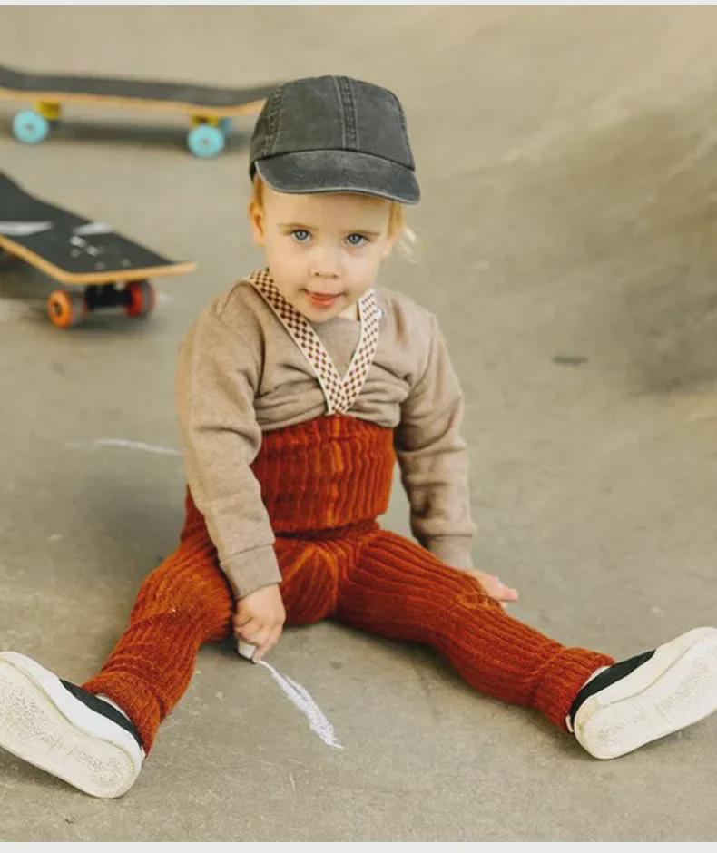 2025 Children's Warm Weightlifting Overalls: Stylish Autumn/Winter Pants for Boys and Girls