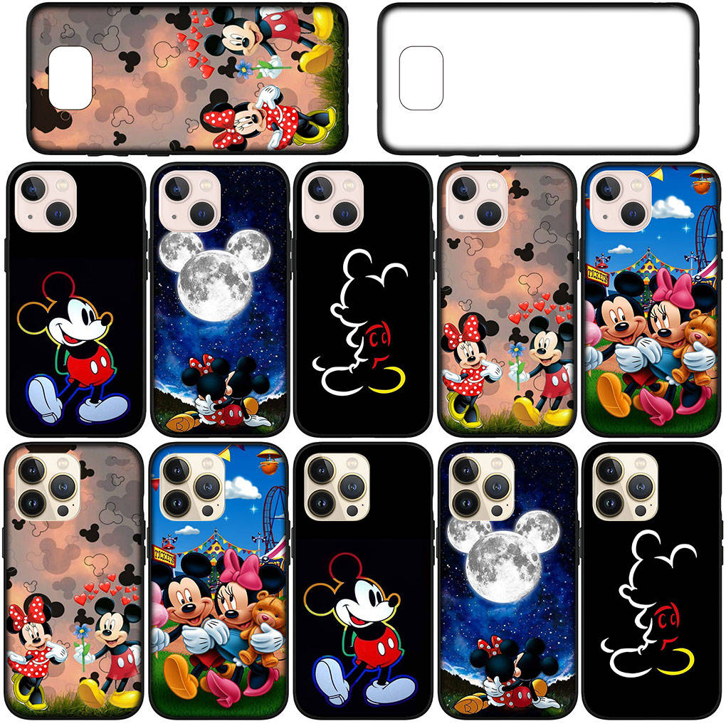 Чехол для iPhone 15 14 Xiaomi Redmi Note 13 12 11 Pro Max X 8 7 9 XR Samsung Galaxy S24 S23 A05 OPPO A15 Huawei Minnie Cartoon Mickey Cute Mouse Case