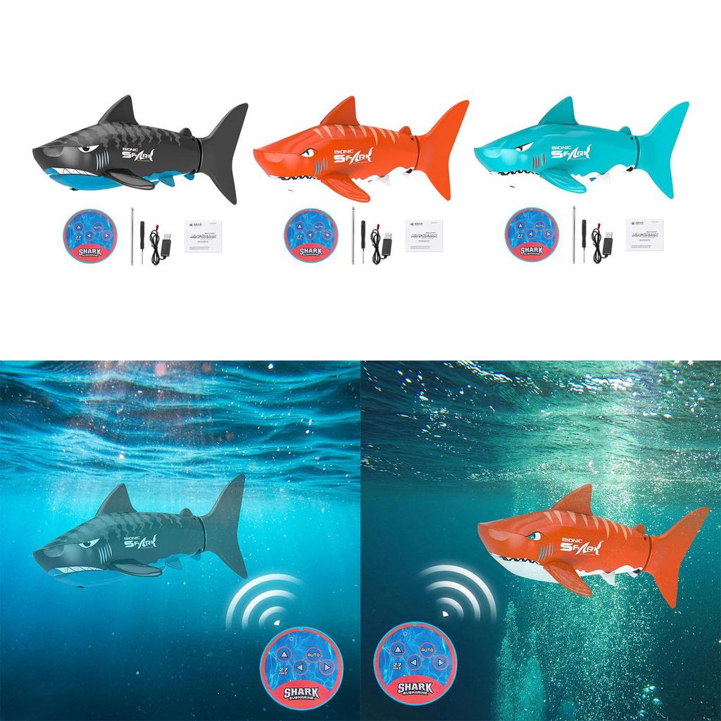 Electric RC Shark Toy, Boat Water High Simulation Mini Remote Control for