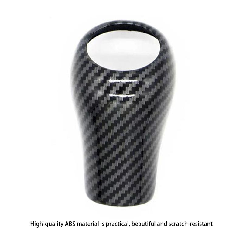 Carbon Fiber style Car Gear Shift Knob Decorative Cover Fit For Mercedes For Benz W204 W212 A C E GLS Class Handle Sleeve Shell