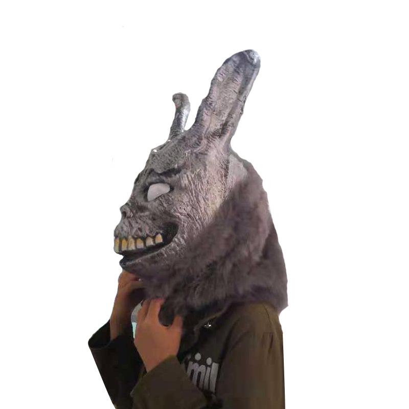 Halloween dance party funny and scary props Ghost Rabbit Frank Rabbit Latex Mask
