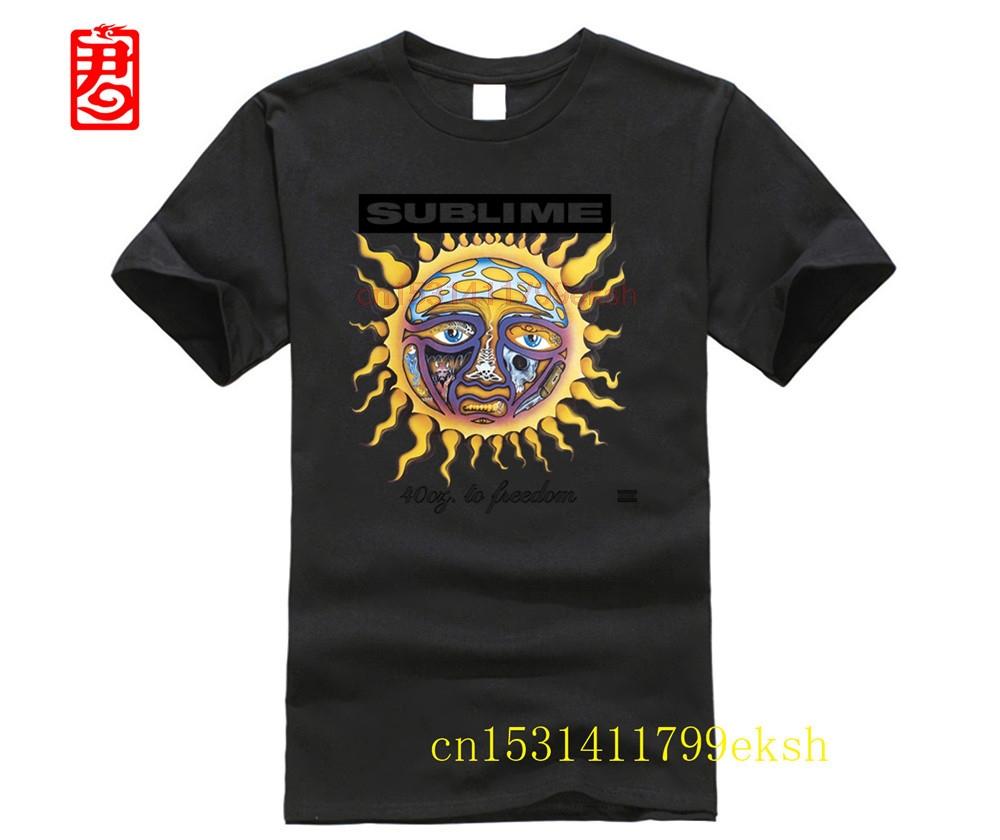 New Sublime 40 Oz To Freedom Rock Band White Men T Shirt
