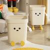 UFORU Creative Trash Can Household Toilet Large Trash Basket Living Room Bathroom Lovely Wind Liddless Trash Can Garbage Bin