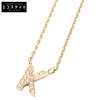 K18 004 K Diamond Initial Necklace Yellow GoldUsed