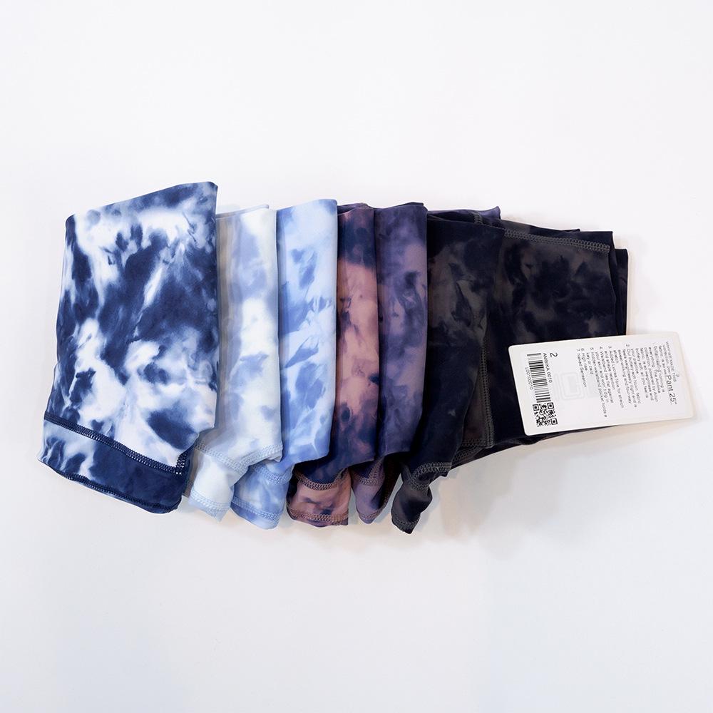 Женские леггинсы для йоги с высокой талией, быстросохнущие, с принтом тай-дай