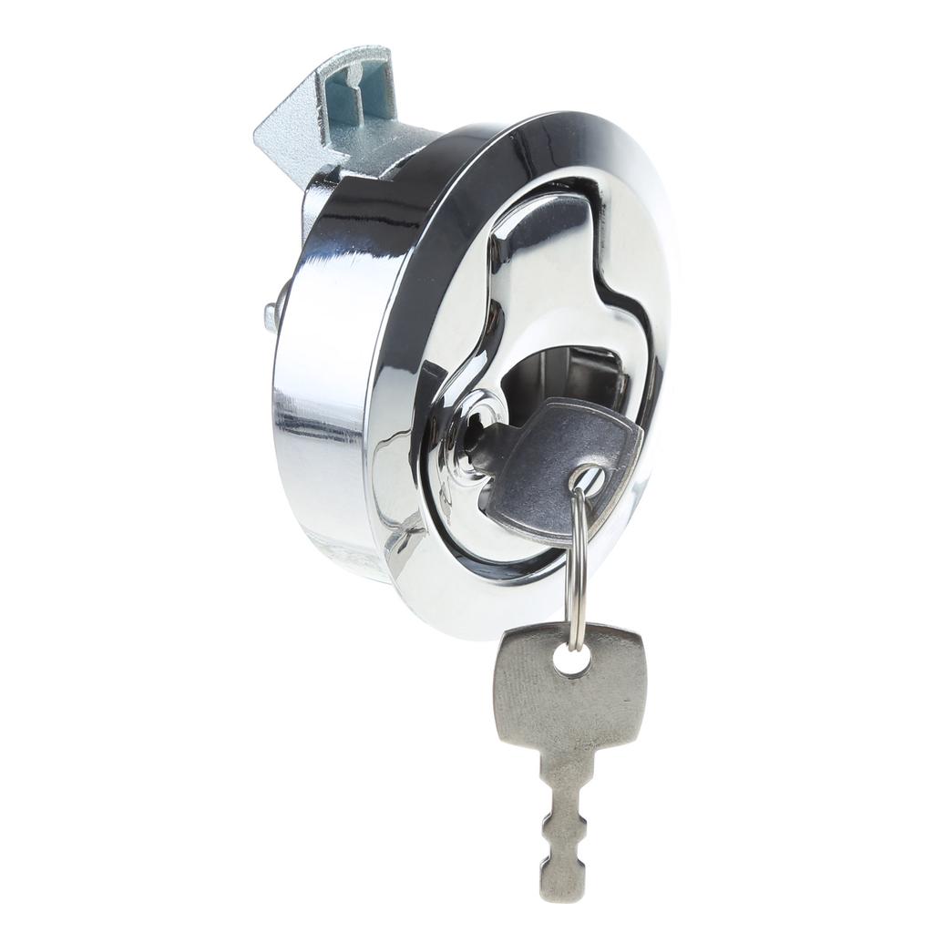 Home RV Cabinet Push Button Latch Lock Hatch Catch Flush Door Lock Knob Fit for Cupboard Motorhome-Caravan Camper Handle