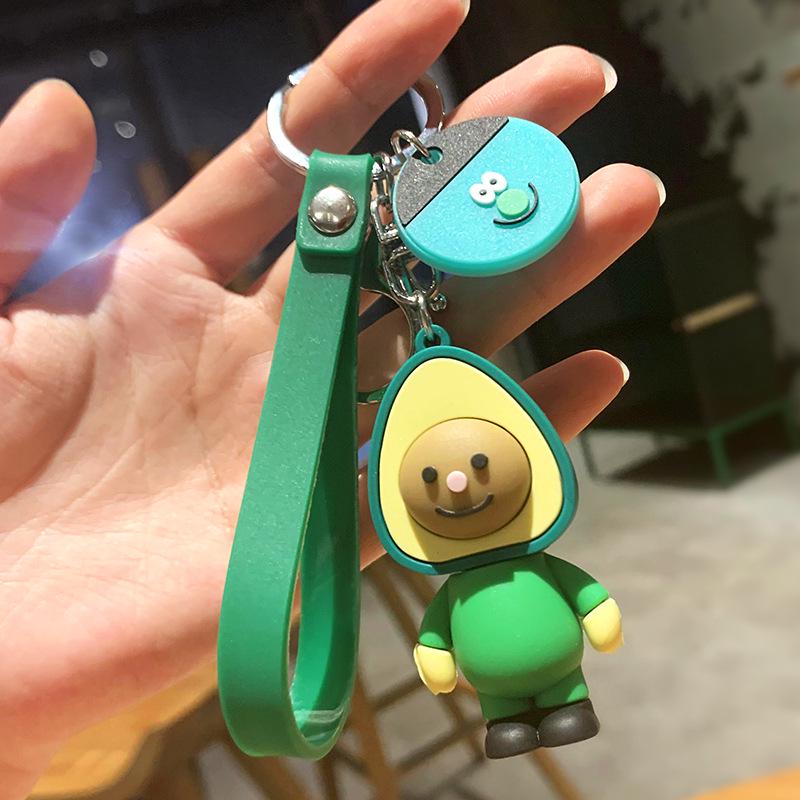 Плюшевый брелок-подвеска Пикачу Авокадо для детских сумок и ключей от машины