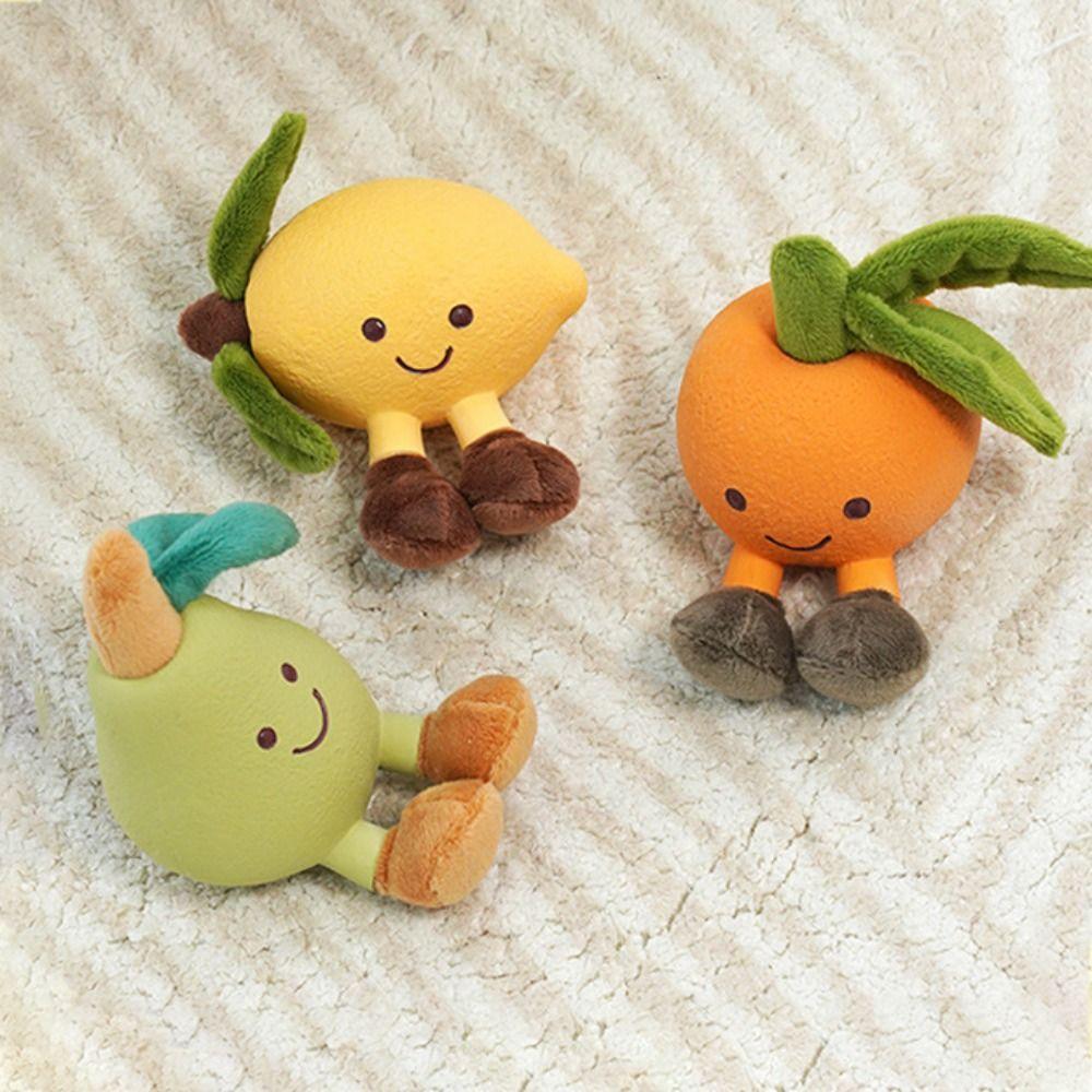 Colorful Pet Latex Plush Toys Fruit Series Dog Chew Toy Dog Squeaky Sound Toys  for Dogs Puppy