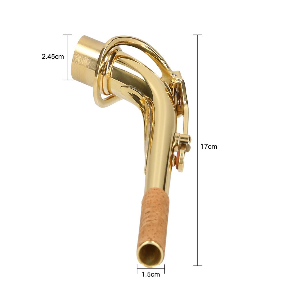 Alto Saxophone Neck Brass Bend Neck Sax Replacement Part Sax Accessory