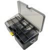 Fashionable Plastic Durable Organizer Double Layers Waterproof Fishing Tackle Box Bait Storage Case