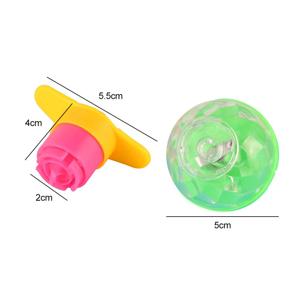 Классические детские мигающие вращающиеся волчки освещают ослепительные гироскопические игрушки