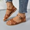 2025 Лето Новая Обувь Плоские Сандалии Пляжная Женская Обувь