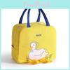 Милая мультяшная сумка-ланчбокс Большая вместимость Изолированная сумка для хранения с алюминиевой фольгой Холщовая сумка-ланчбокс Bdb029