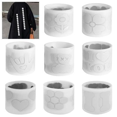 3x100 см серебряные светоотражающие ленты, термопереносная виниловая пленка для ткани, наклейки для одежды «сделай сам», Parches Ropa, теплопередача, цветочная нашивка