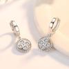 Новые женские серьги из стерлингового серебра 925 пробы с геометрическим кругом, модные универсальные серьги из циркония высокого качества, ювелирные изделия в подарок