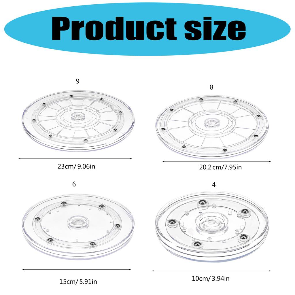 Акриловый вращающийся поднос для кухонной организации, демонстрационный стенд, круглый поворотный стол, решение для хранения, принадлежности для организации дома