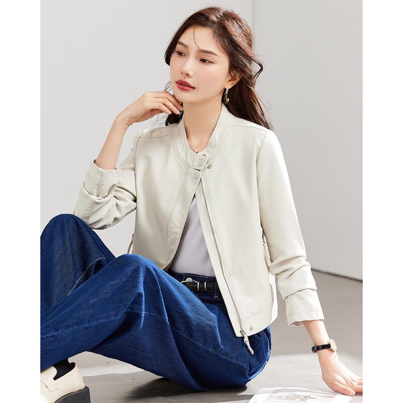 Женская мотоциклетная куртка из искусственной кожи TERRE BLEUE