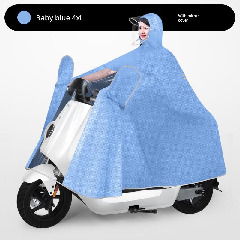 Electric Bike Raincoat Female Adult Outwear Long Full Body Rainproof Thickened Extra Large Battery Car Special Cycling Poncho
