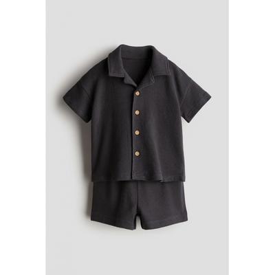 Комплект из 2 предметов хлопкового джерси HM, темно-серый