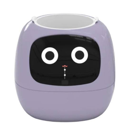 Умный цветочный горшок с выражениями AI Умный плантатор Робот Виртуальный питомец Умный цветочный горшок с 7 датчиками Время Температура Дисплей для садоводства Внутренний декор