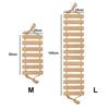 1 Piece Cat Bridge Suitable For Cat Cage, Tree And Wall Mount, Hanging Sisal And Wood Cat Climbing Wall Ladder For Play, Scratch & Rest