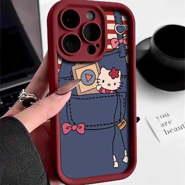 Чехол Ladder Shell Music Cartoon Cat, подходит для Apple 17 Pro Max/16/15/14/13 Pro