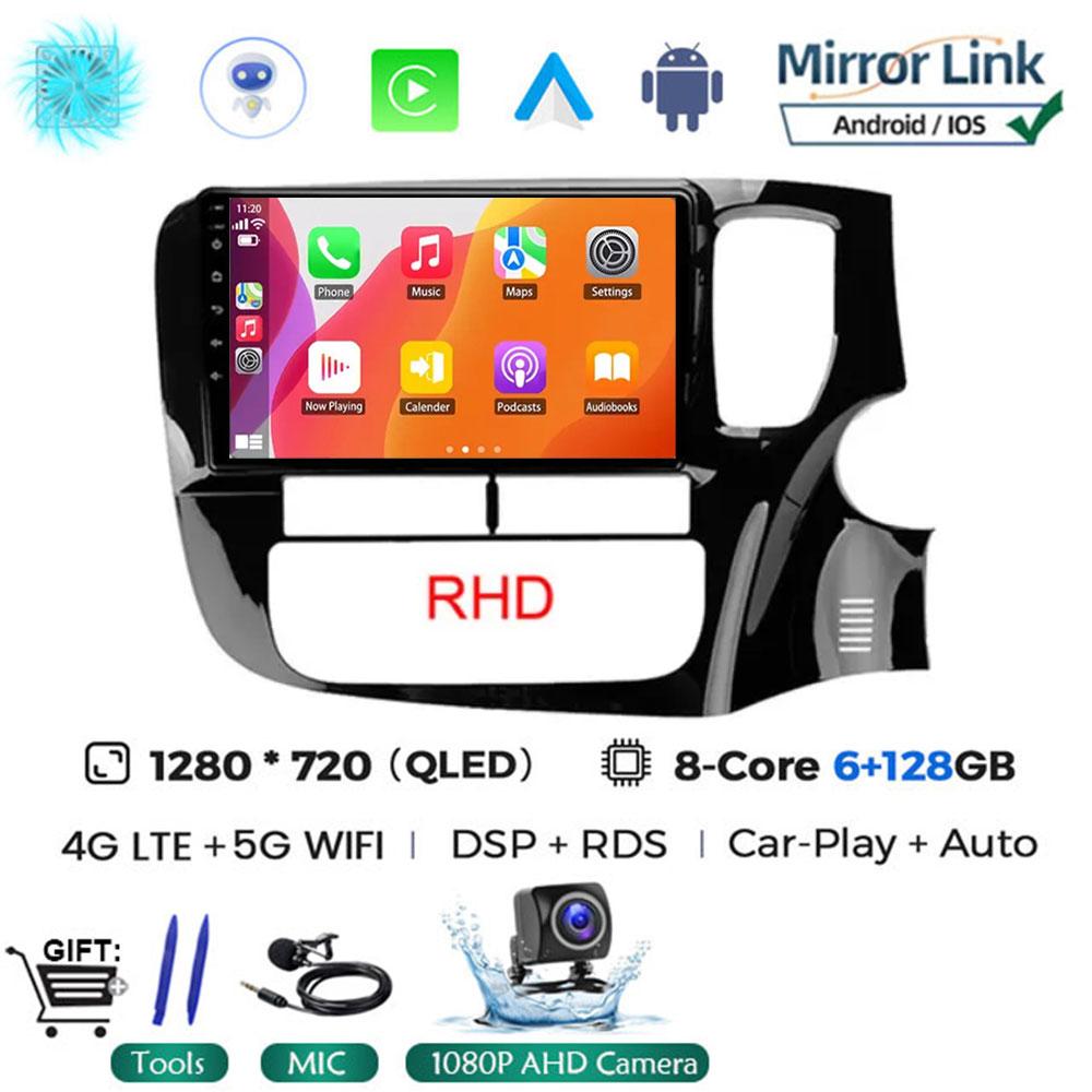 9-дюймовый Android 14 для Mitsubishi Outlander 3 GF0W GG0W RHD 2012 - 2018 автомобильное радио Авторадио Навигация GPS ADAS SWC Мультимедиа 4G
