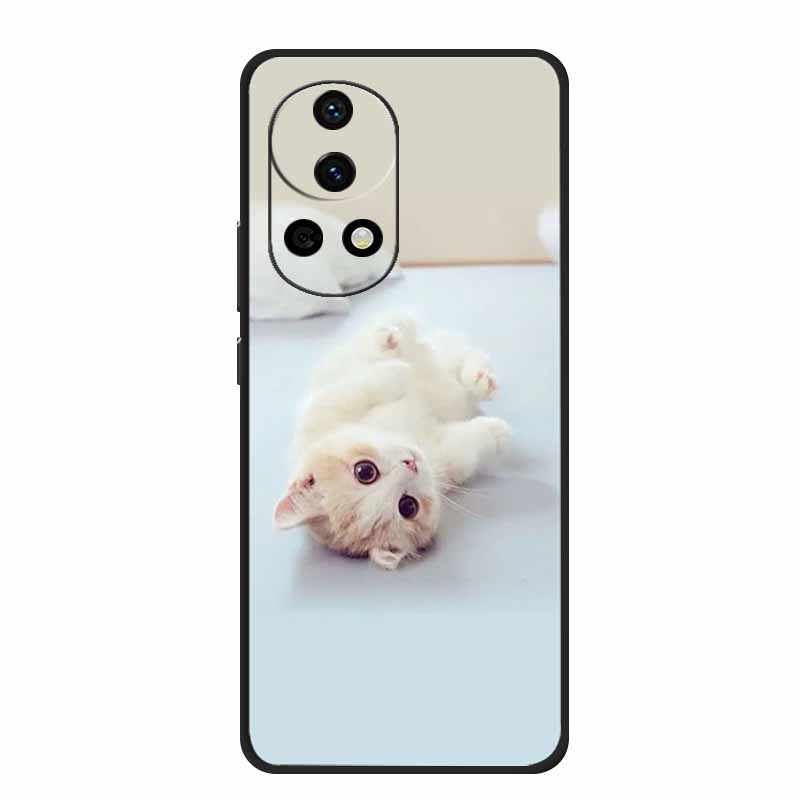 Чехол для телефона Huawei Nova 13 12 5G Nova13 Coque Цветы Черный Силикон Мягкий ТПУ Задняя крышка Для Huawei Nova 12 Pro Ultra Чехол