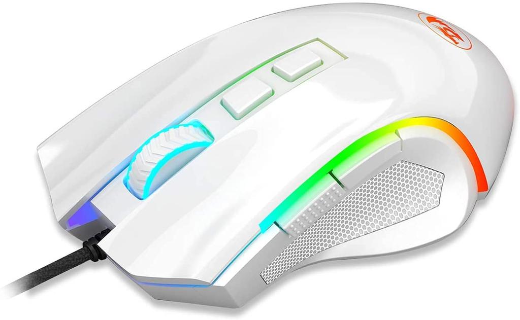 Проводная игровая мышь Redragon M602 RGB с подсветкой RGB Spectrum, эргономичная мышь Griffin, программируемая с 8 режимами подсветки до 7200 точек на дюйм для ПК с ОС Windows