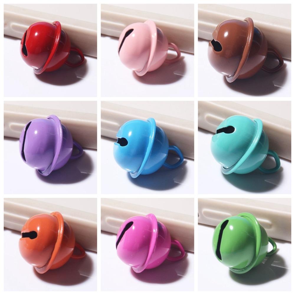 5pcs Candy Color Colorful Bell Keyring Pendant Bell Metal Bell Ring Pendant Pendant