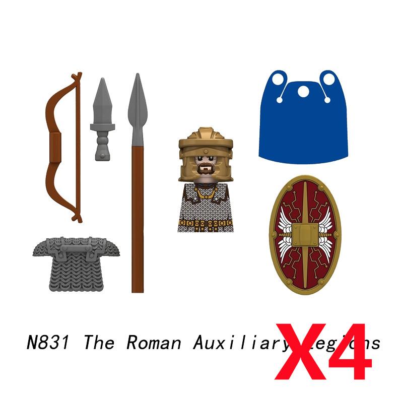 Средневековый Солдат Рыцарь Фигурка MOC Строительный Блок Зеленый Дракон Замок Пехота Орки Пират Римская Кавалерия Оружие Игрушки Подарки D122