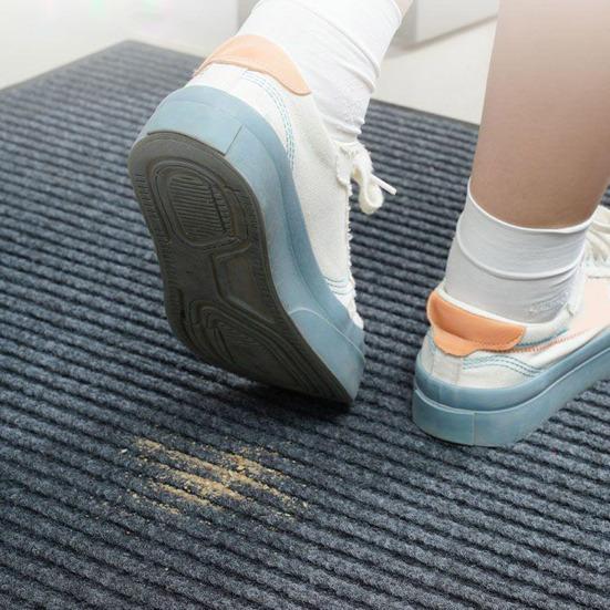 Сверхпрочный придверный коврик Впитывающий коврик для прихожей Напольный коврик с водонепроницаемой резиновой основой Нескользящий грязеуловитель