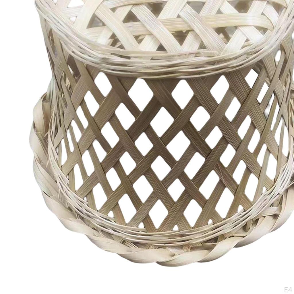 Бамбуковый абажур, подвесной светильник, минималистичный декоративный для потолка