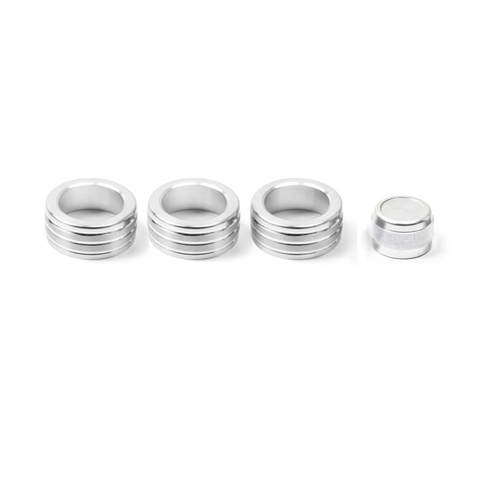 to Install Aluminium Alloy Volume Control Decorative Ring 4PCS Air Conditioning Knob Automobile