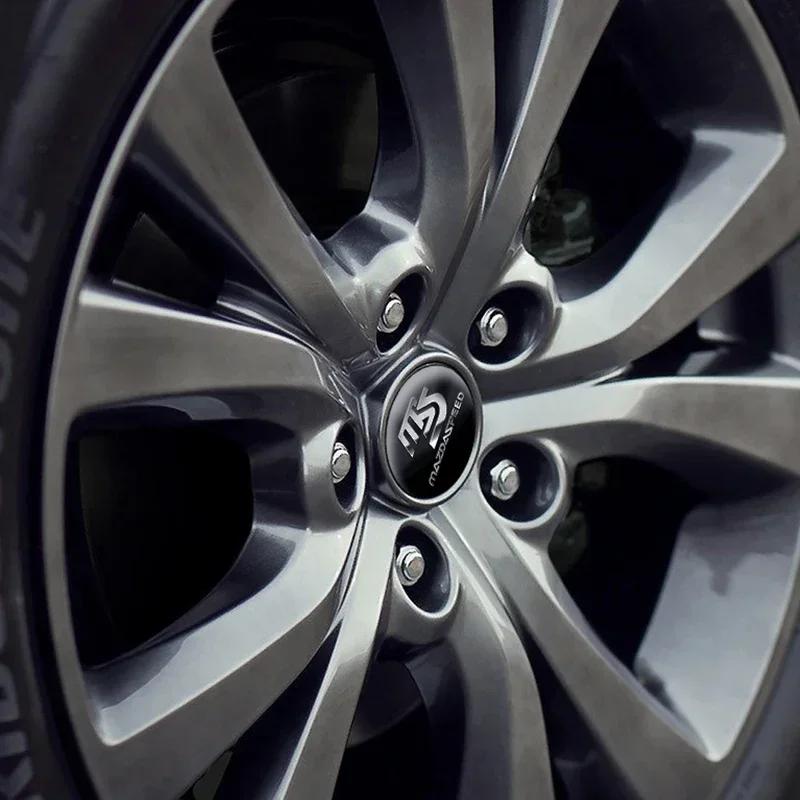 Наклейка-эмблема на центральный колпачок колеса автомобиля для Mazda 2 3 5 6 M5 Ms CX-4 CX-5 CX6 M3 M6 MX3 MX5 Автоаксессуары