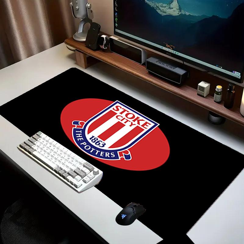 Stoke City Football Club Mouse pad Office Desk Mat, Gaming Mouse Pad Mousepad, keyboard pad,Heavy-Duty Non-Slip Rubber Backing, Gift